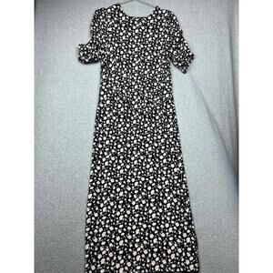 Free People Size M Floral Midi Dress Cottagecore Prairie Boho Chic